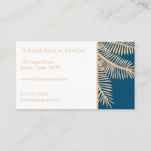 Customisable beach rental business card