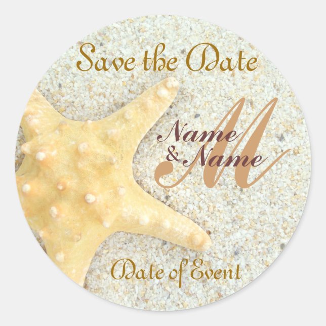 Customisable Beach Theme Stickers 001 (Front)