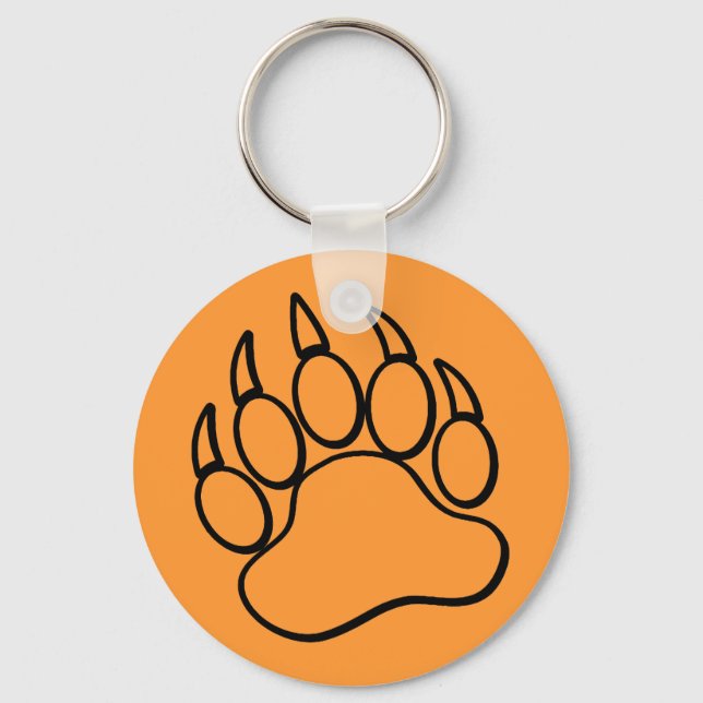 Customisable Bear Paw Key Chain (Front)