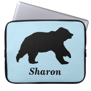 Customisable Bear Silhouette Laptop Case