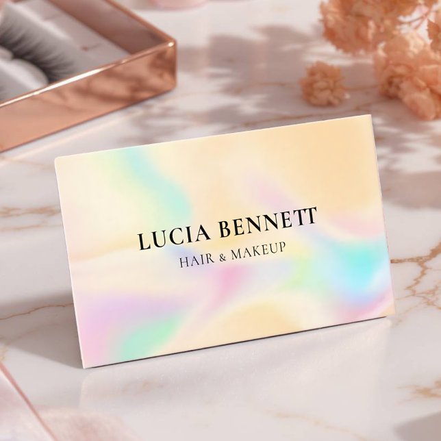 Customisable Beauty Salon Card with Lashes & Glamo (Customizable Business Card )
