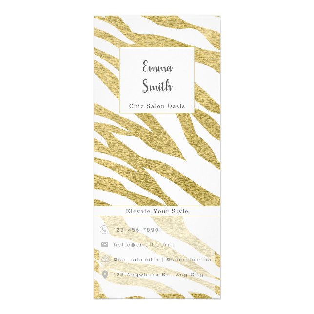 Customisable Beauty Services Menu (Front)