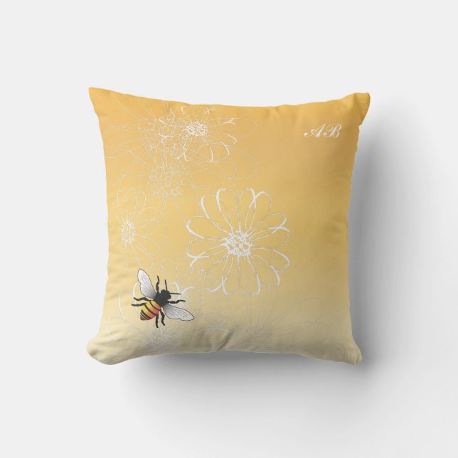 Customisable: Bee Cushion (Front)