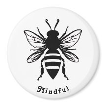 Customisable Bee Mindful Magnet