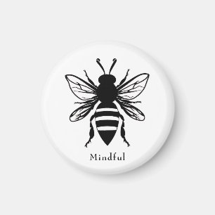 Customisable Bee Mindful Magnet