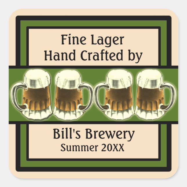 Customisable Beer Labels (Front)