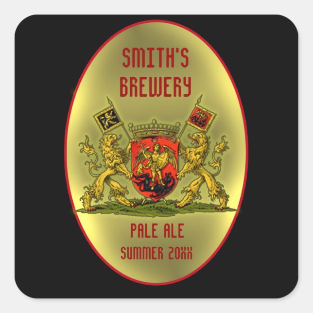 Customisable Beer or Wine Bottle Labels (Front)