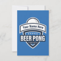 Customisable Beer Pong Championship Logo