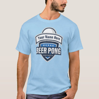 Customisable Beer Pong Championship Logo T-Shirt