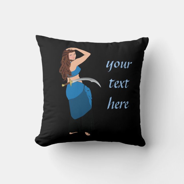 Customisable belly dancer cushion (Front)