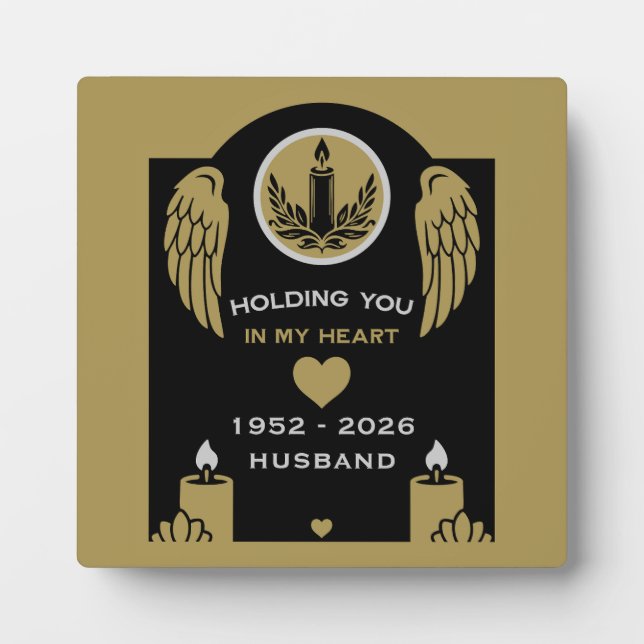 Customisable Bereavement Anniversary Plaque (Front)