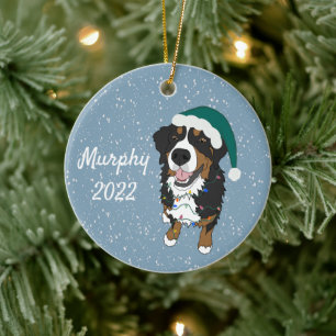 Customisable Bernese Mountain Dog   Ceramic Ornament