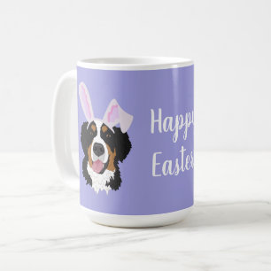 Customisable Bernese Mountain Dog Easter Coffee Mug