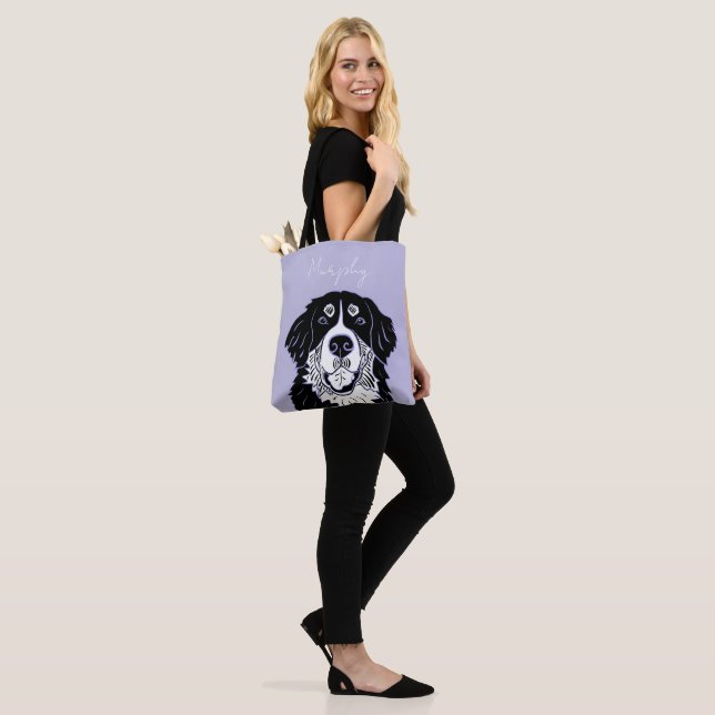 Customisable Bernese Mountain Dog   Tote Bag (On Model)