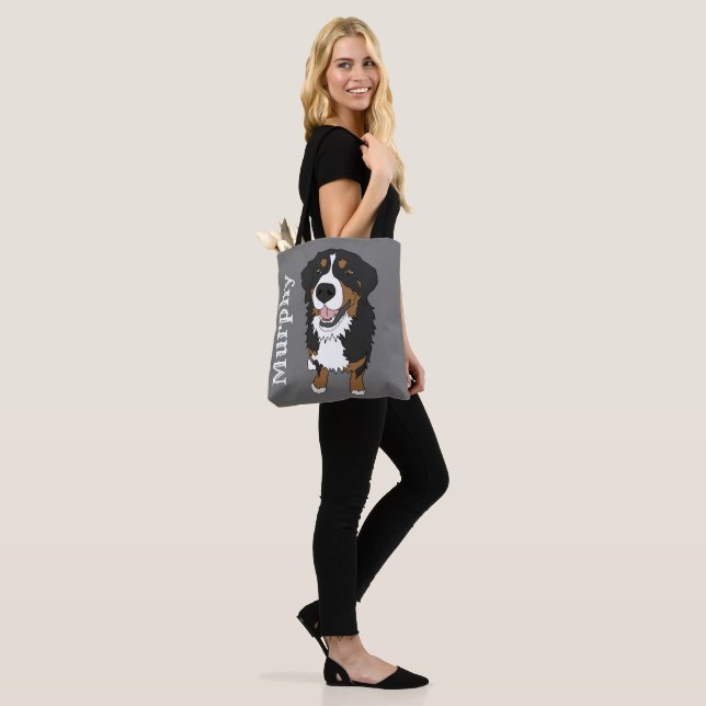 Customisable Bernese Mountain Dog Tote Bag (On Model)