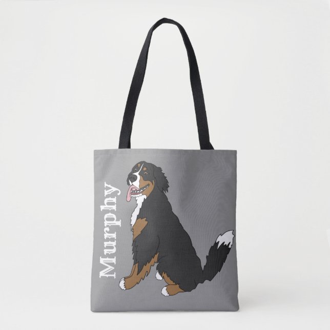 Customisable Bernese Mountain Dog   Tote Bag (Front)