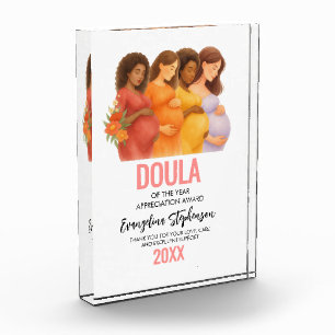 Customisable Best DOULA Appreciation Gift Photo Block