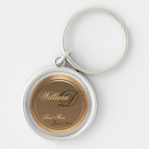 Customisable Best Man Keepsake Keychain