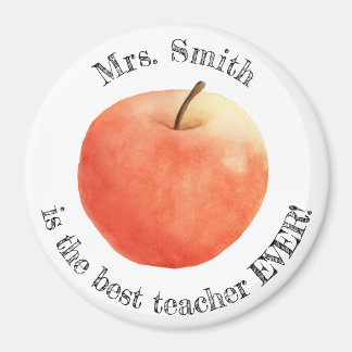 Customisable "best teacher ever" magnet