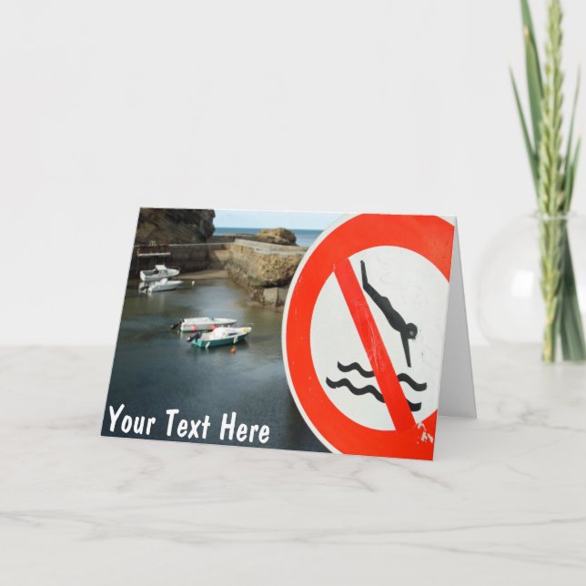 Customisable Biarritz Card (Front)