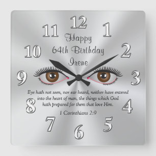 Customisable Bible Verse Clocks Eye Hath Not Seen