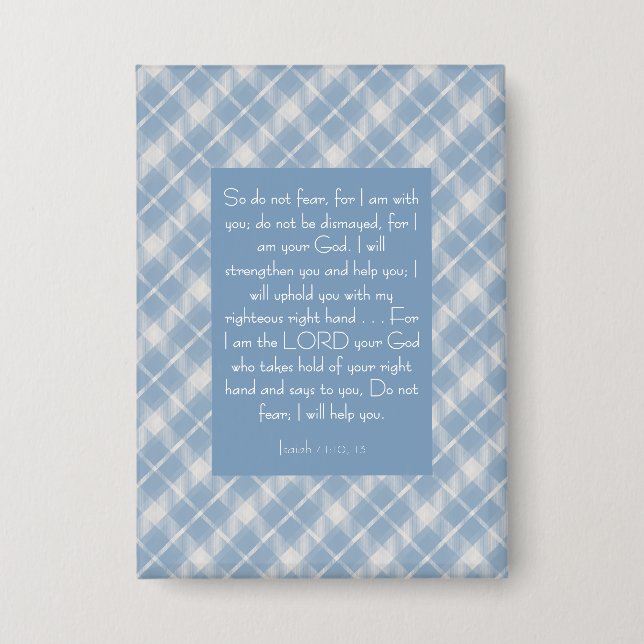 Customisable Bible Verse Isaiah 41:10, 13  (Front)