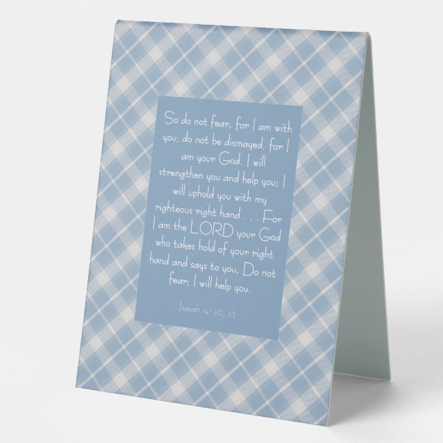 Customisable Bible Verse Isaiah 41:10, 13  (Front)