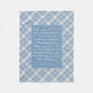 Customisable Bible Verse Isaiah 41:10, 13  Fleece Blanket