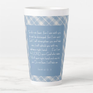 Customisable Bible Verse Isaiah 41:10, 13 Latte Mug