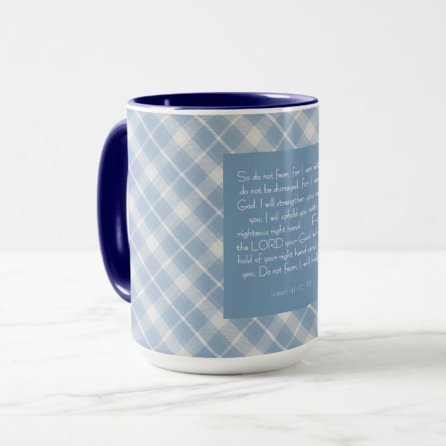 Customisable Bible Verse Isaiah 41:10, 13  Mug (Front Left)