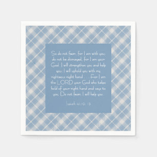 Customisable Bible Verse Isaiah 41:10, 13 Napkin