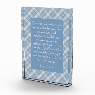 Customisable Bible Verse Isaiah 41:10, 13 Photo Block