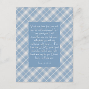 Customisable Bible Verse Isaiah 41:10, 13  Postcard
