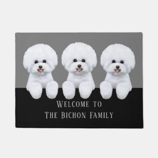 Customisable Bichon Frise Doormat