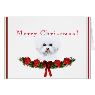 Customisable Bichon Frise Holiday Card