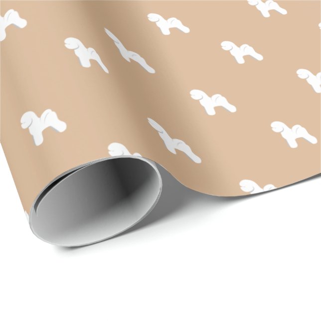 Customisable Bichon Frise Wrapping Paper (Roll Corner)