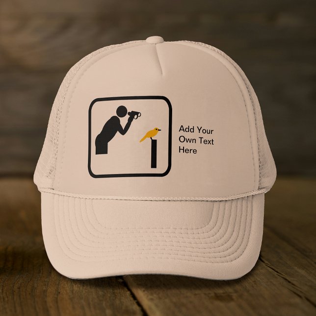 Customisable Birder / Bird Watcher Logo Trucker Hat (Creator Uploaded)