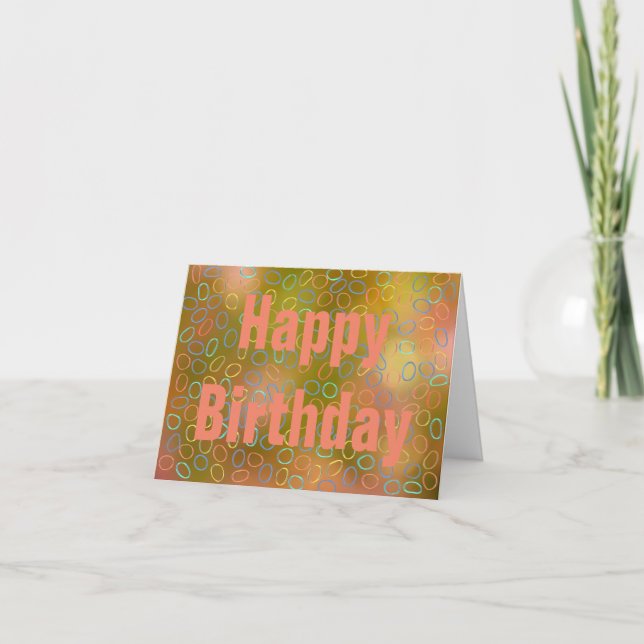 Customisable Birthday Card (Front)