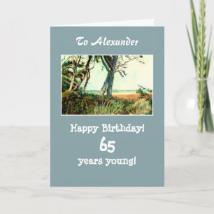 Customisable Birthday Card - Norfolk Beach