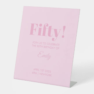 Customisable Birthday Celebration Stickers Pedestal Sign