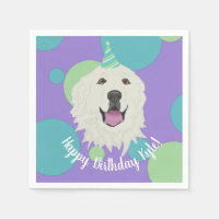 Customisable Birthday Great Pyrenees