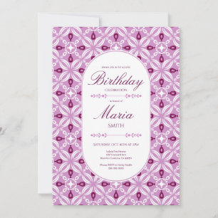 Customisable Birthday Invitation in Petaline