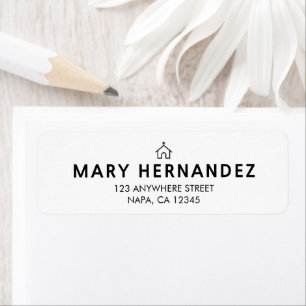 Customisable Black And White Church Faith Classic Return Address Label