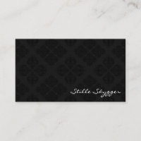 Customisable Black and White Elegant Damask