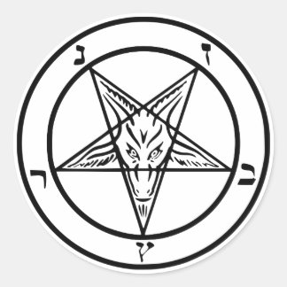 Customisable Black Baphomet Stickers