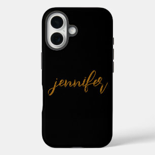 Customisable Black iPhone 16 Case