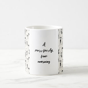 Customisable Black & Cream Cat Mug