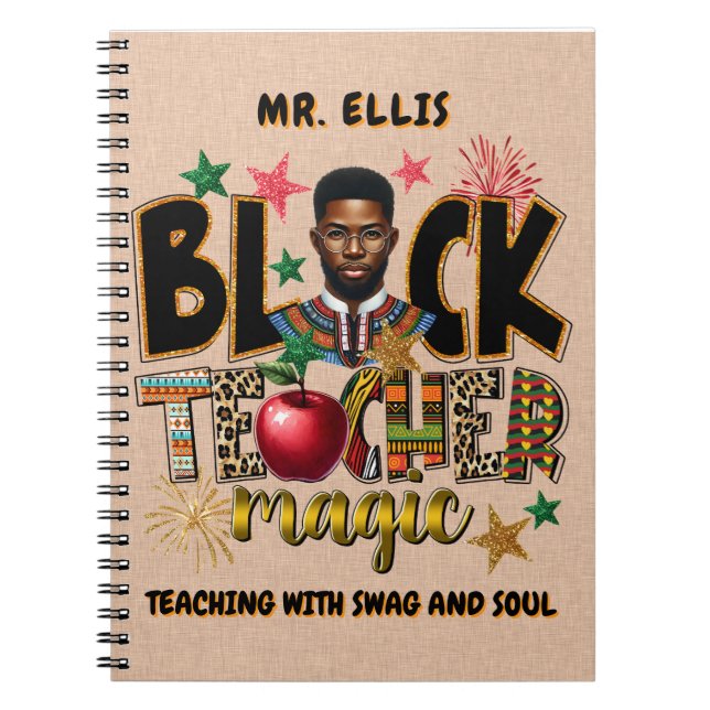 Customisable Black Educator Journal (Front)