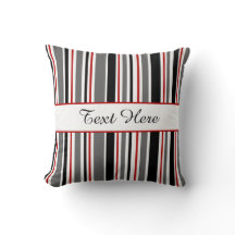 Customisable Black, Grey, Red, White, Stripes