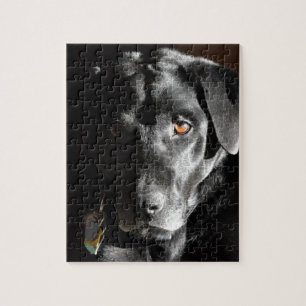 Customisable Black Labrador Retriever Jigsaw Puzzle